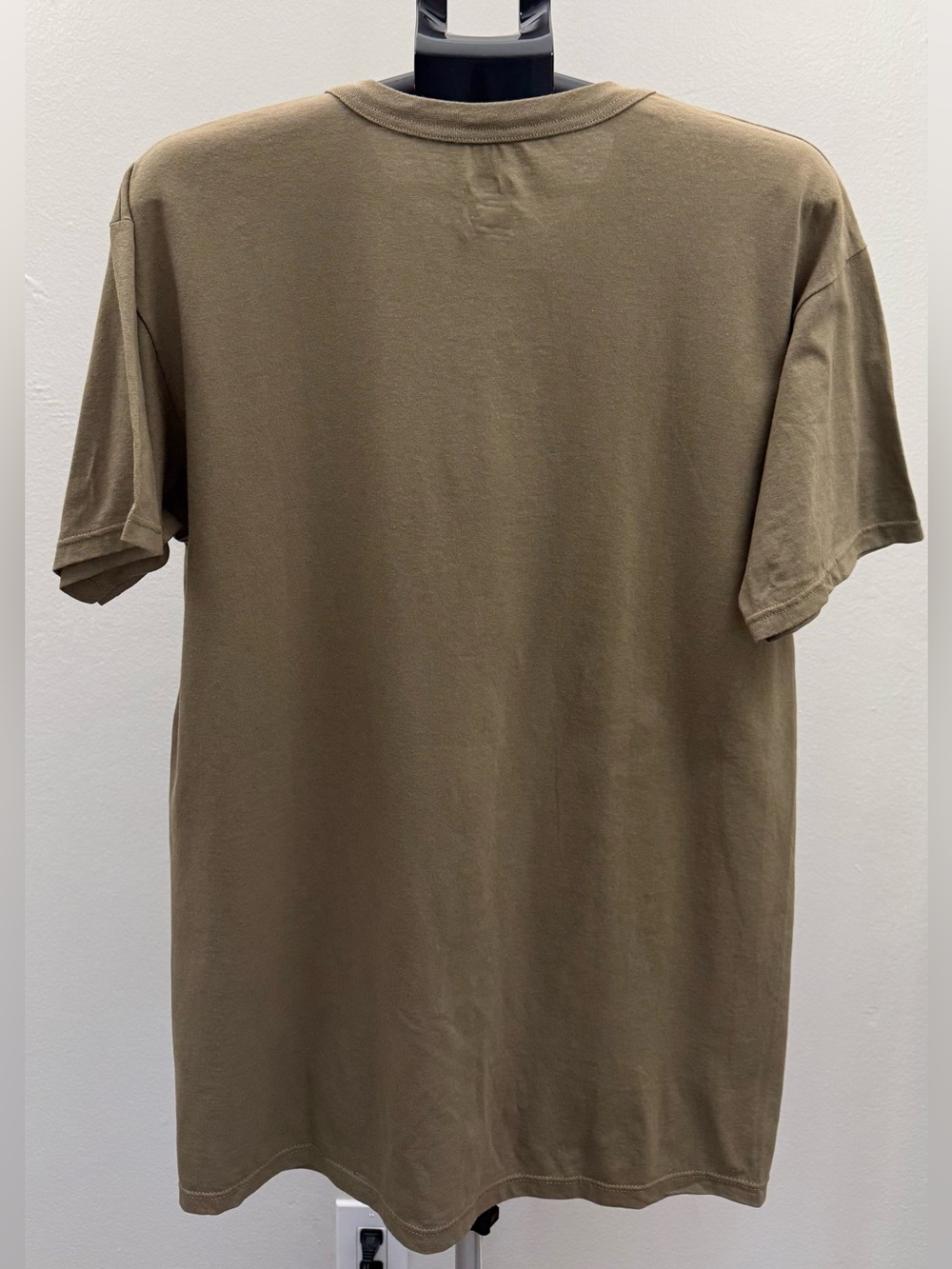 Soffe Dri Cotton Tan T-Shirt Men’s Large 100% Cotton Made in USA Casual Tee - Picture 4 of 11